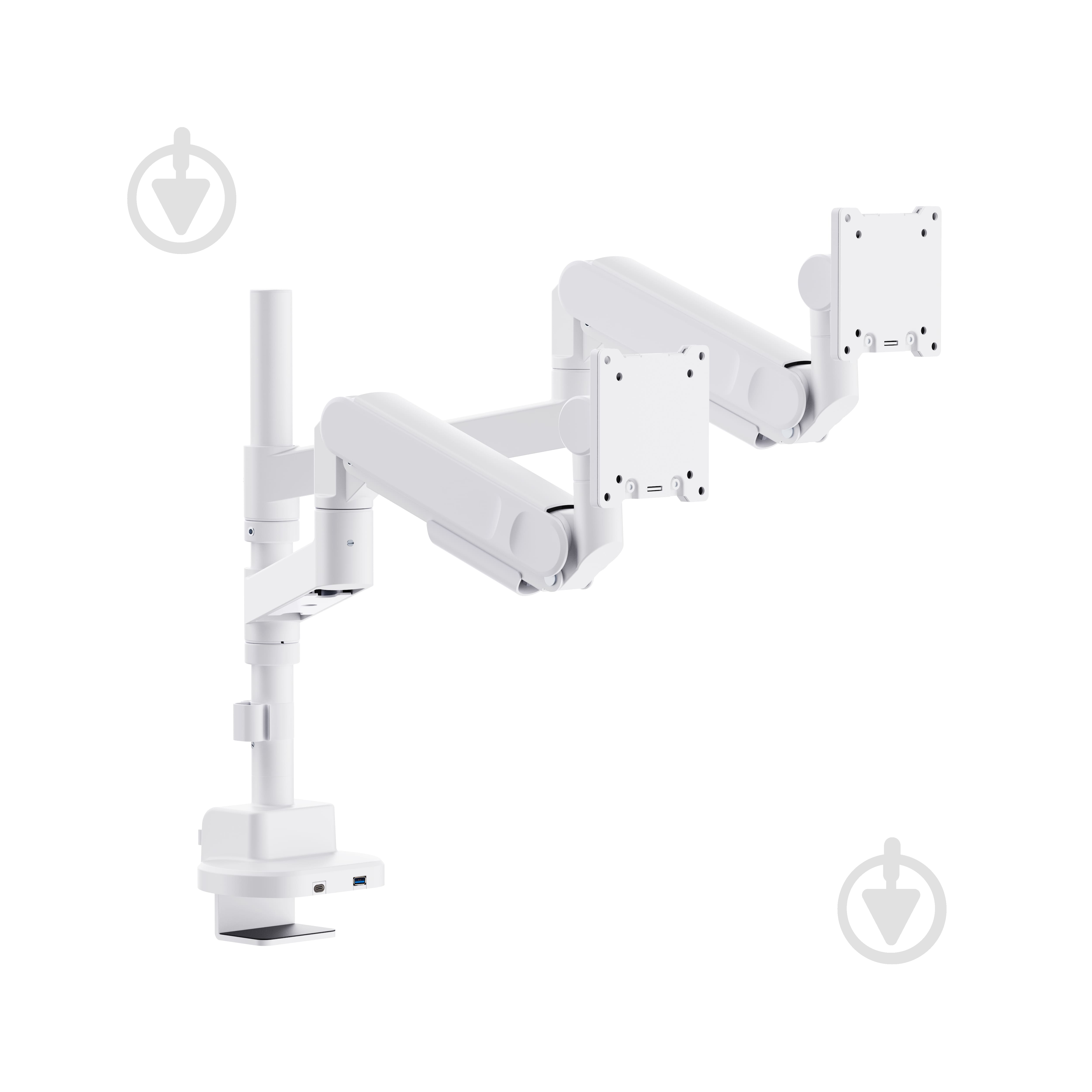 Кріплення OfficePro настільне для двох моніторів MAH752W поворотно-похилі 24"-57" - фото 3 Кріплення OfficePro настільне для двох моніторів MAH752W поворотно-похилі 24"-57" - фото 3