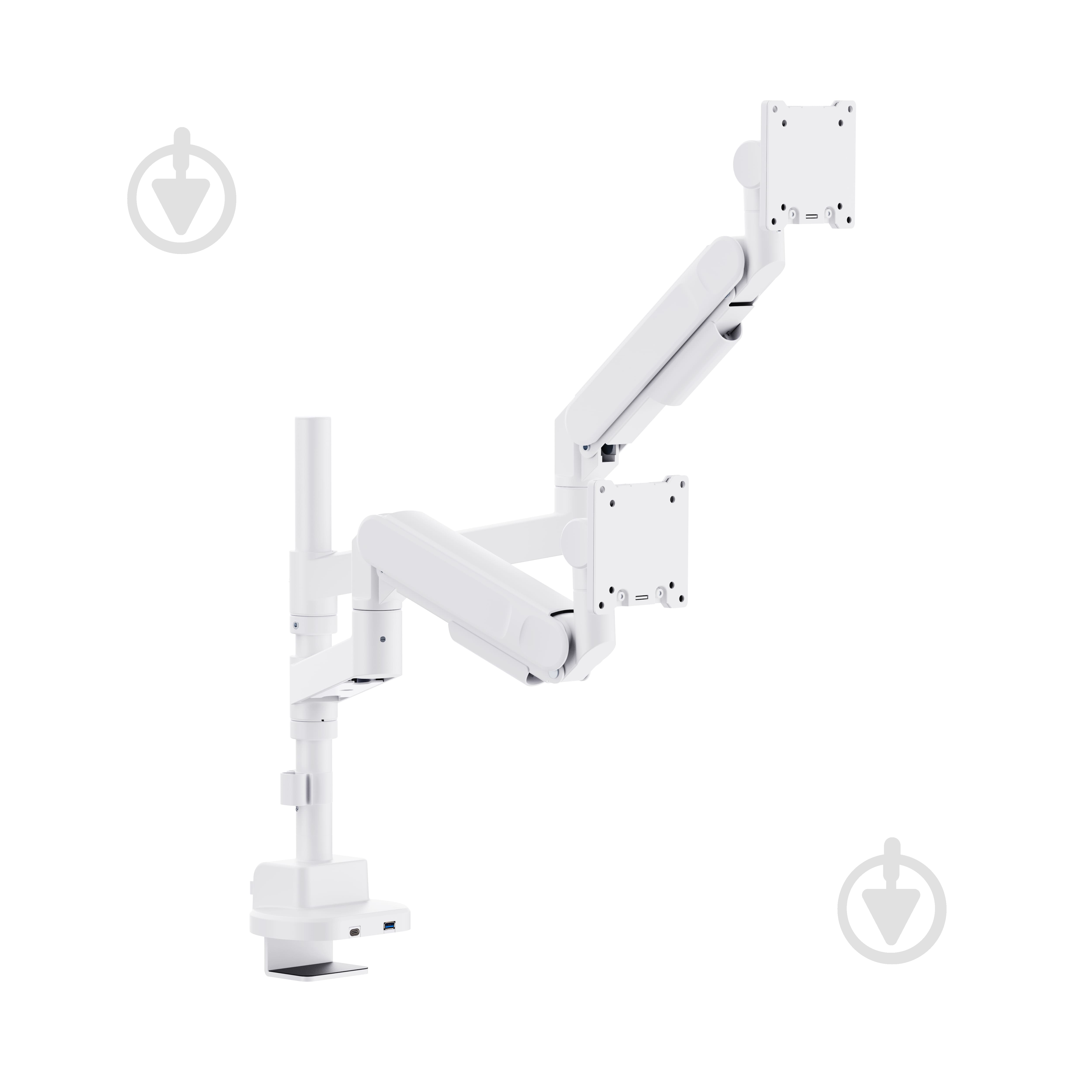 Кріплення OfficePro настільне для двох моніторів MAH752W поворотно-похилі 24"-57" - фото 4 Кріплення OfficePro настільне для двох моніторів MAH752W поворотно-похилі 24"-57" - фото 4