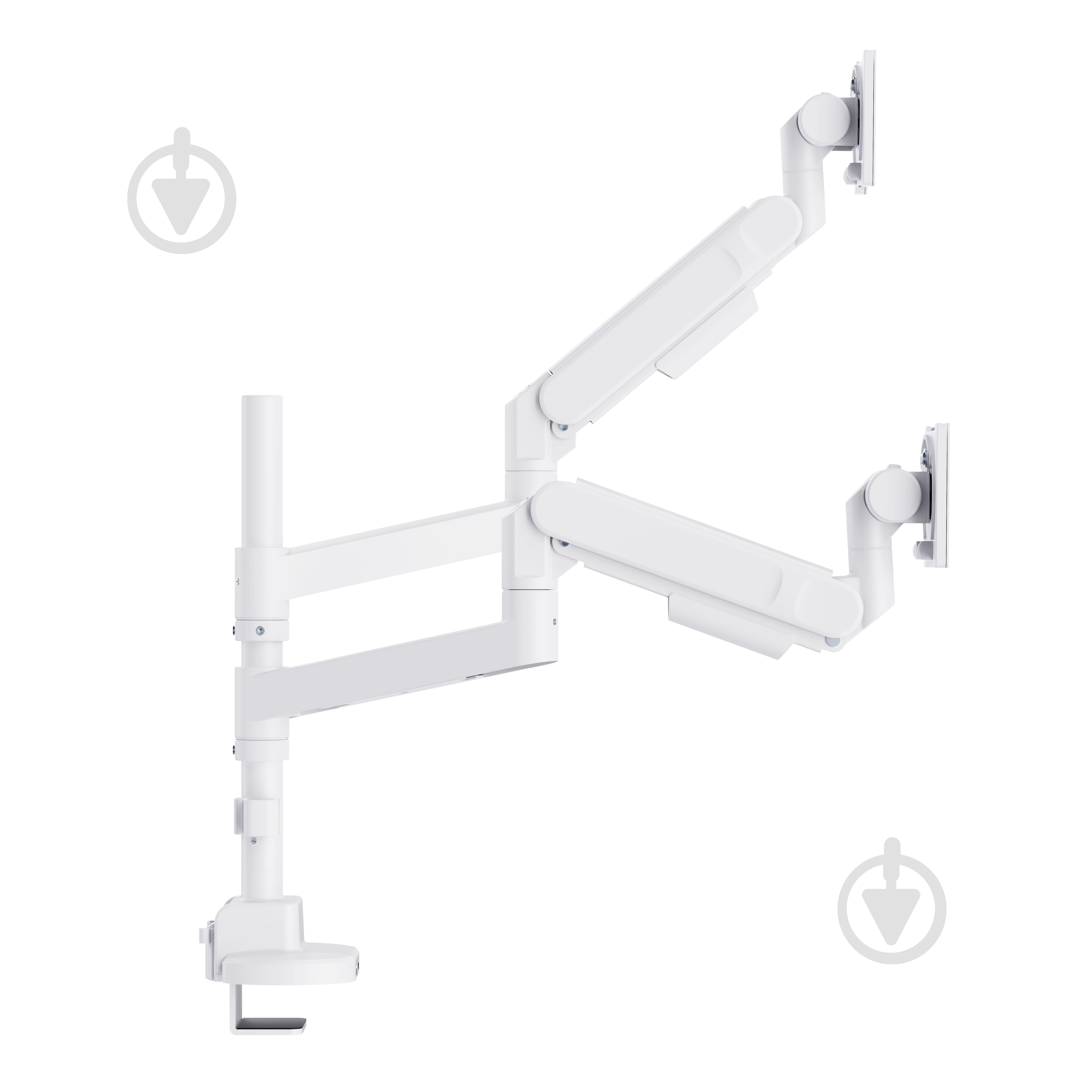 Кріплення OfficePro настільне для двох моніторів MAH752W поворотно-похилі 24"-57" - фото 5 Кріплення OfficePro настільне для двох моніторів MAH752W поворотно-похилі 24"-57" - фото 5