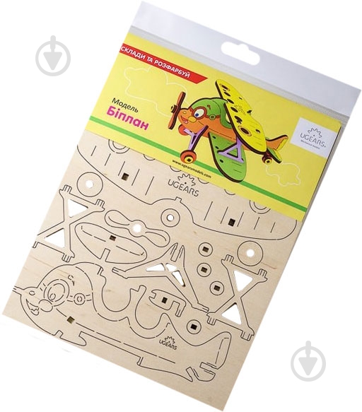 Раскраска UGEARS Биплан - фото 1