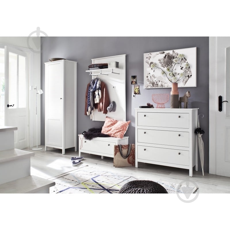 Вешалка для одежды Mebelbos OLE 80 белый - фото 4