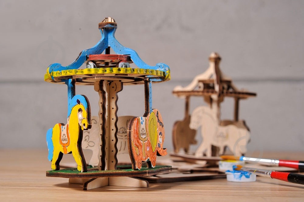 Раскраска UGEARS Карусель - фото 4