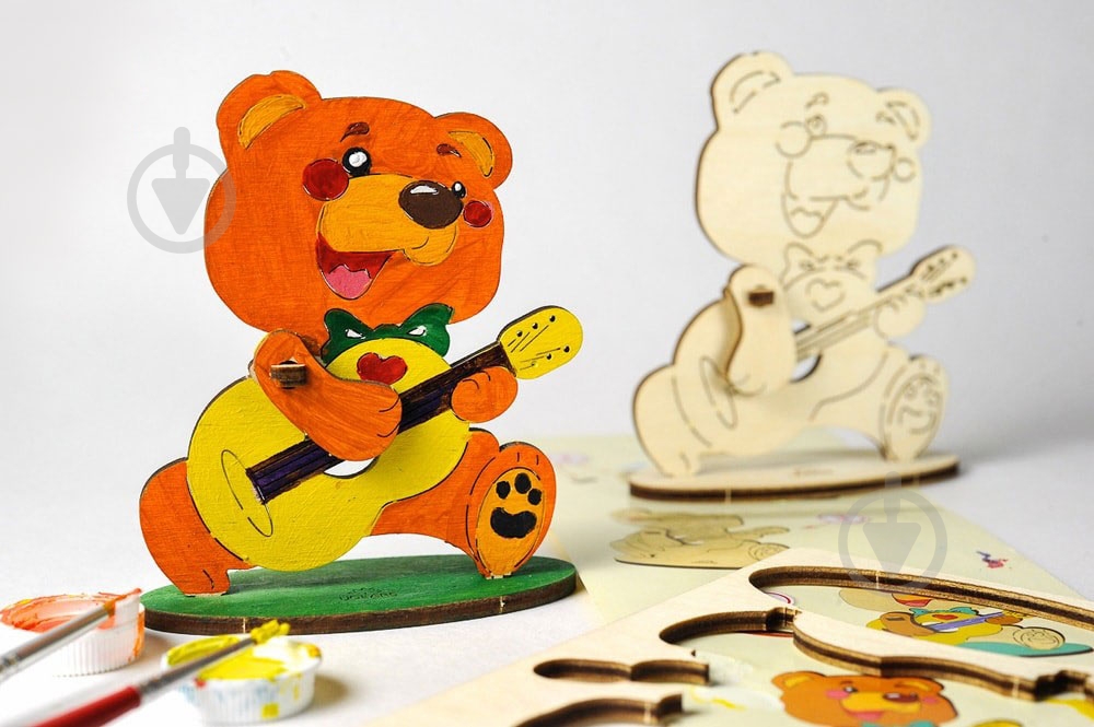 Раскраска UGEARS Медвежонок - фото 5 Раскраска UGEARS Медвежонок - фото 5