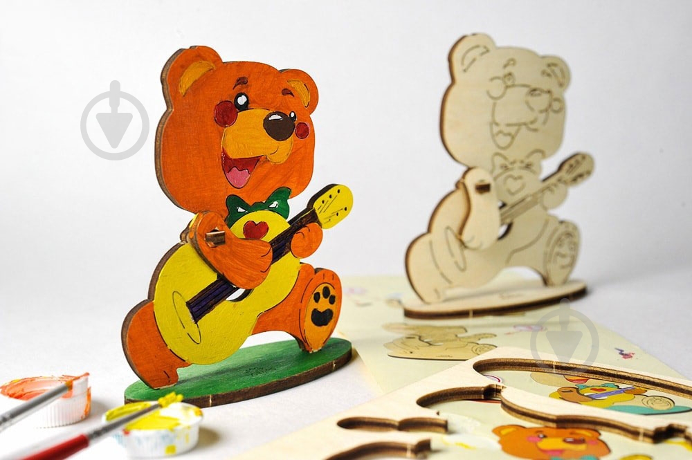 Раскраска UGEARS Медвежонок - фото 4 Раскраска UGEARS Медвежонок - фото 4