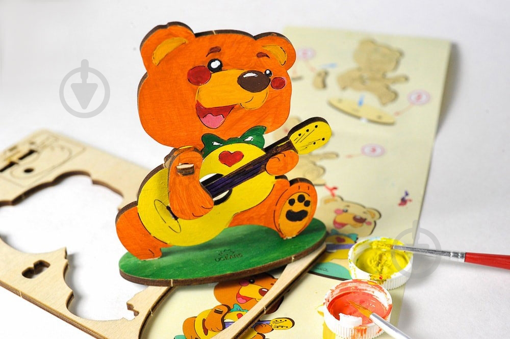 Раскраска UGEARS Медвежонок - фото 6 Раскраска UGEARS Медвежонок - фото 6