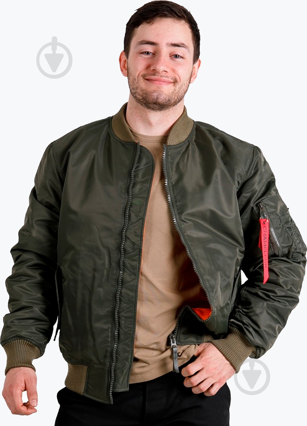 Куртка мужская демисезонная Chameleon MA-1 р.S оливковая - фото 3