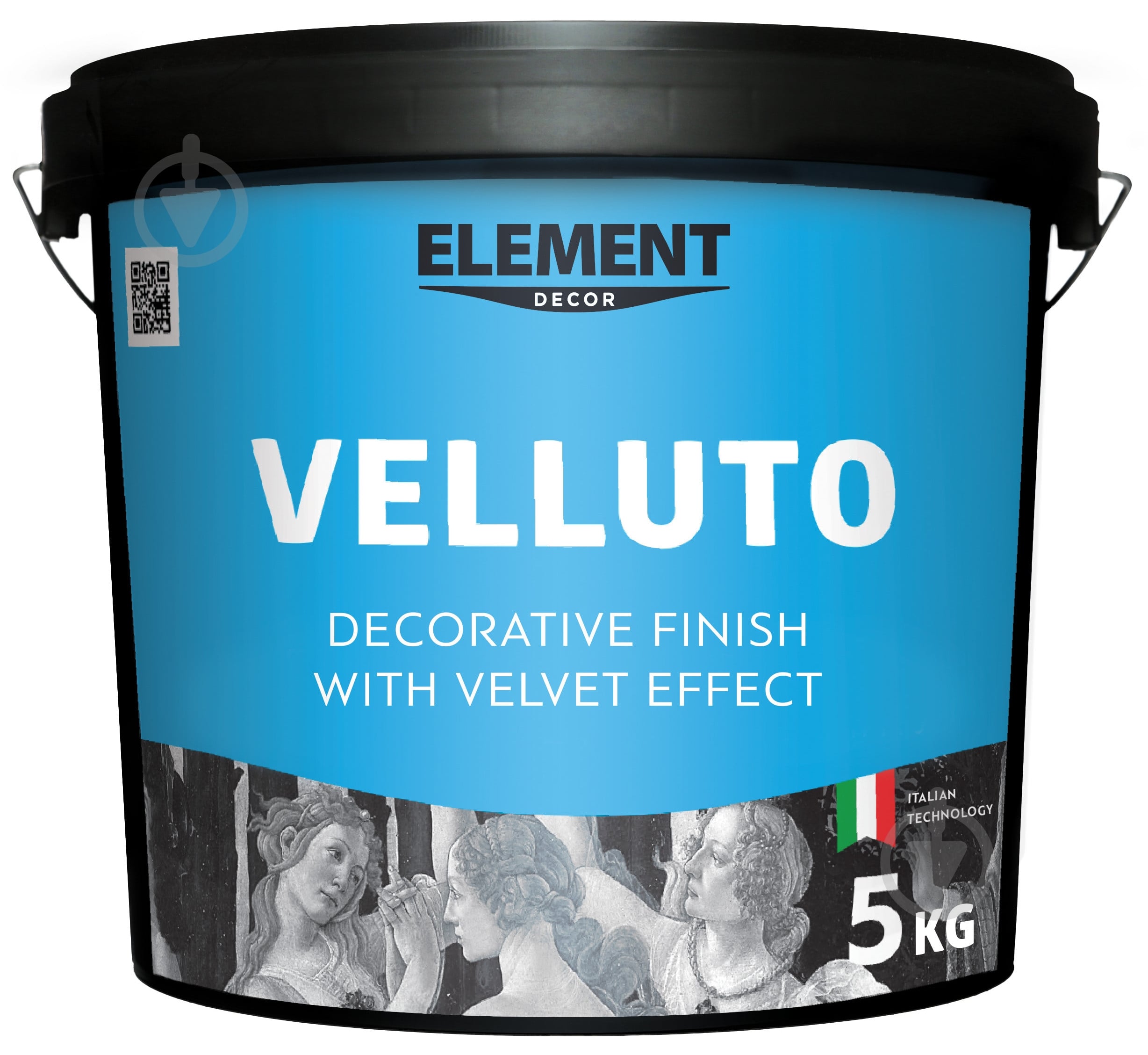 Декоративное покрытие моделирующая Element Decor Velluto 5 кг /перламутровый - фото 1