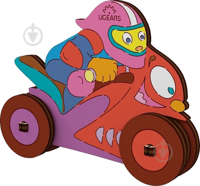 Раскраска UGEARS Мотоциклист - фото 2