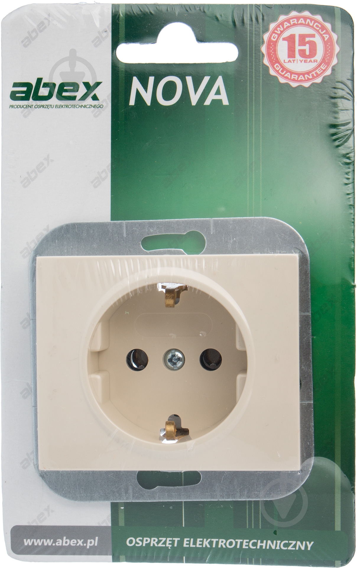 Розетка с заземлением Abex Nova ШУКО 16 А 250 В без шторок кремовый PT-17NS - фото 4 Розетка с заземлением Abex Nova ШУКО 16 А 250 В без шторок кремовый PT-17NS - фото 4