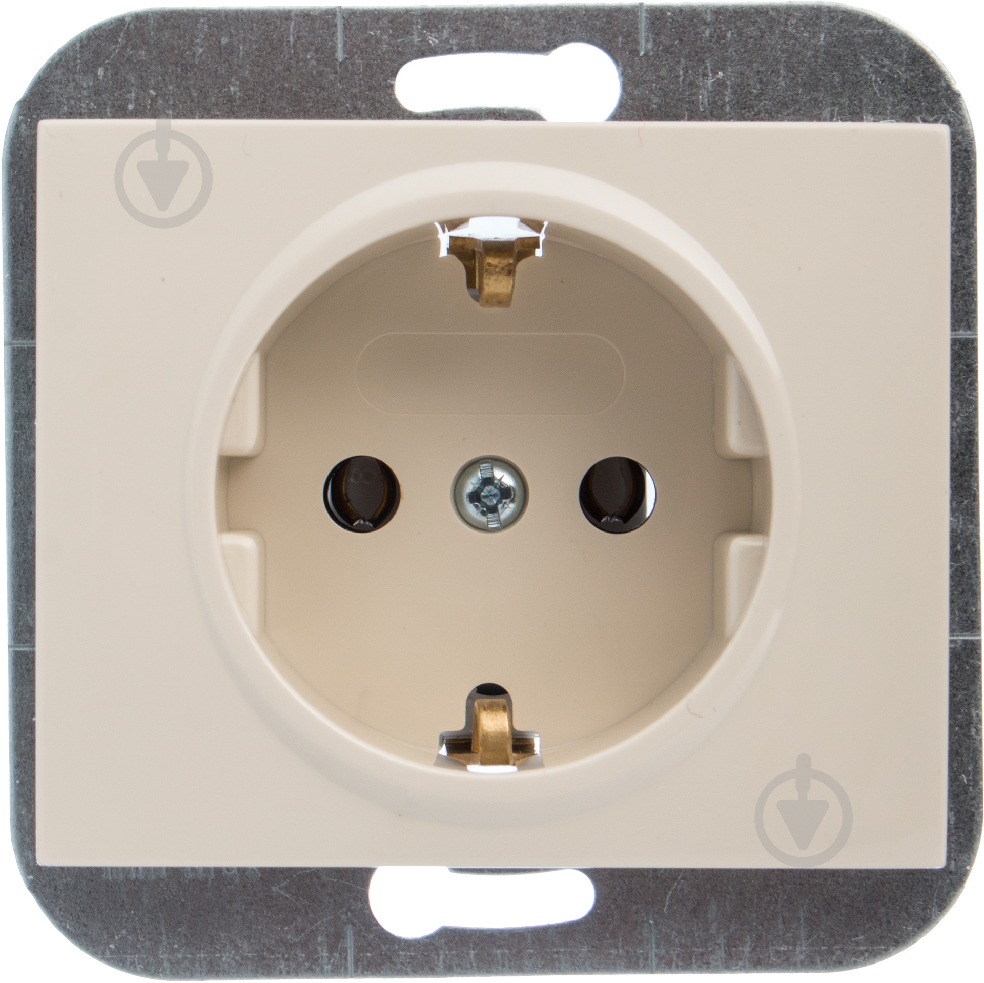 Розетка с заземлением Abex Nova ШУКО 16 А 250 В без шторок кремовый PT-17NS - фото 1 Розетка с заземлением Abex Nova ШУКО 16 А 250 В без шторок кремовый PT-17NS - фото 1