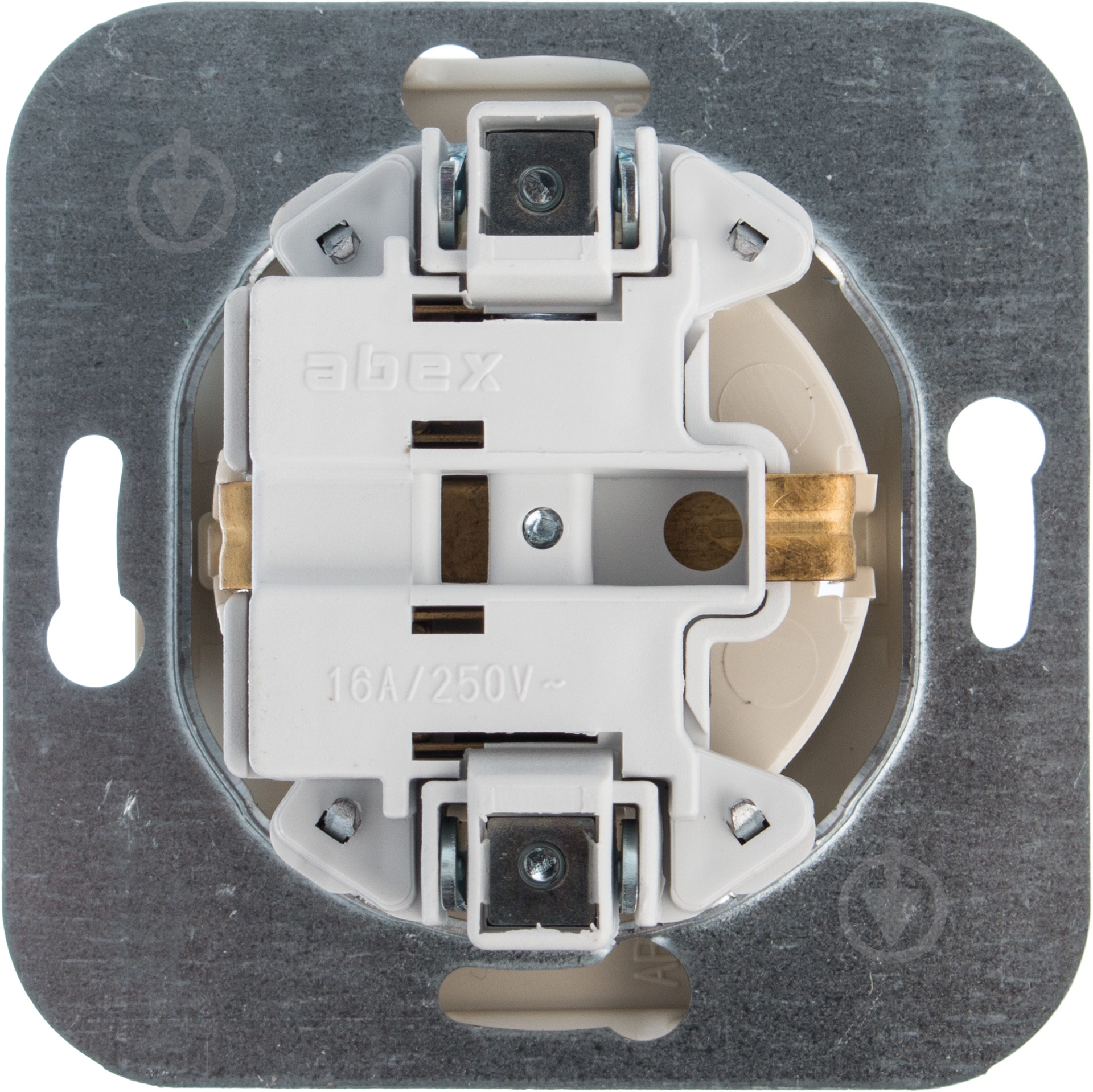 Розетка с заземлением Abex Nova ШУКО 16 А 250 В без шторок кремовый PT-17NS - фото 3 Розетка с заземлением Abex Nova ШУКО 16 А 250 В без шторок кремовый PT-17NS - фото 3