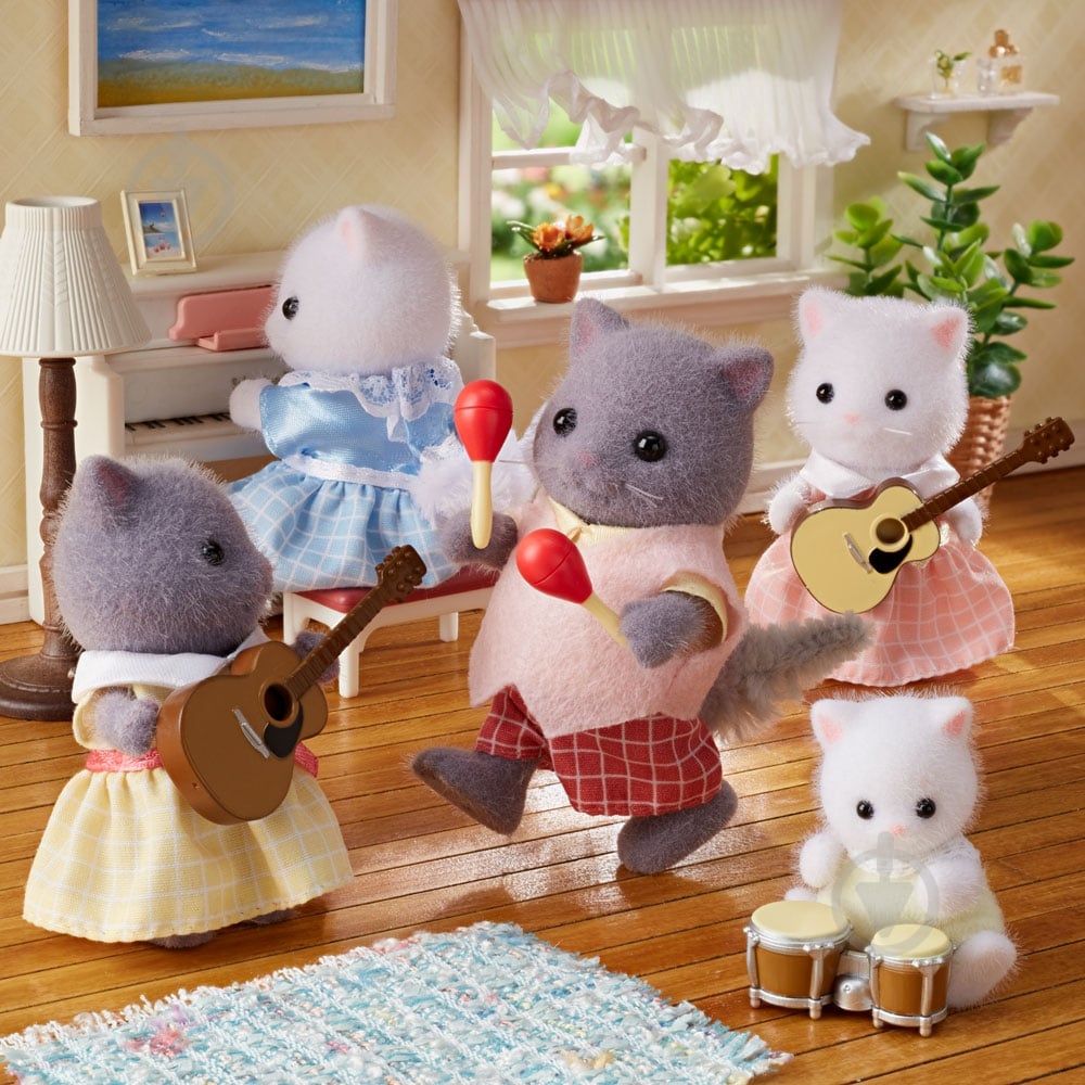 Ігровий набір Sylvanian Families Сім'я Перських Котів 5455 - фото 4