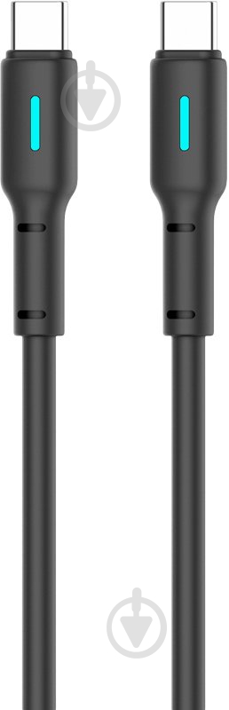 USB-кабель Gelius Lumin Lamp GP-UC100 Type-C to Type-C (60W) 2 м чорний (00000100085) - фото 1 USB-кабель Gelius Lumin Lamp GP-UC100 Type-C to Type-C (60W) 2 м чорний (00000100085) - фото 1