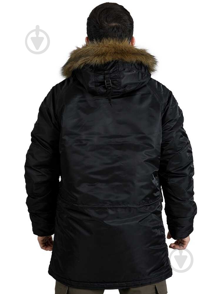 Куртка-парка мужская зимняя Chameleon Аляска Slim Fit N-3B р.S black - фото 4