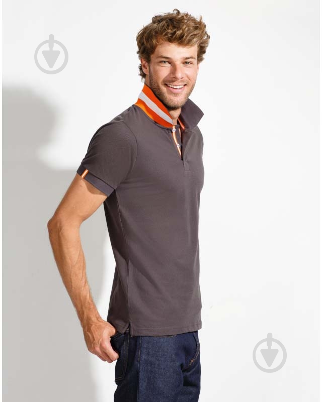 Поло Sol's Pasadena Men 00577932 р.S сірий - фото 2