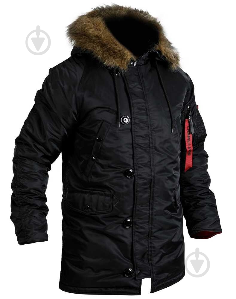 Куртка-парка мужская зимняя Chameleon Аляска Slim Fit N-3B р.L black - фото 1 Куртка-парка мужская зимняя Chameleon Аляска Slim Fit N-3B р.L black - фото 1