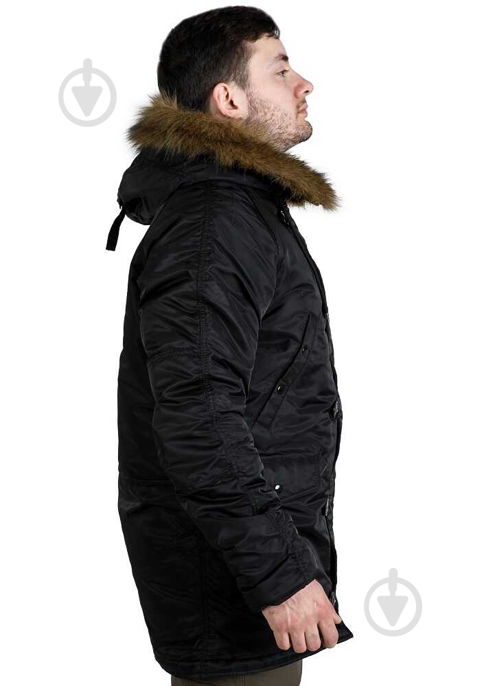 Куртка-парка мужская зимняя Chameleon Аляска Slim Fit N-3B р.XL black - фото 2