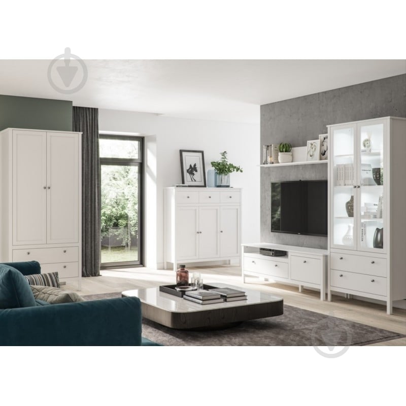 Шкаф Mebelbos OLE 2d2s белый - фото 3