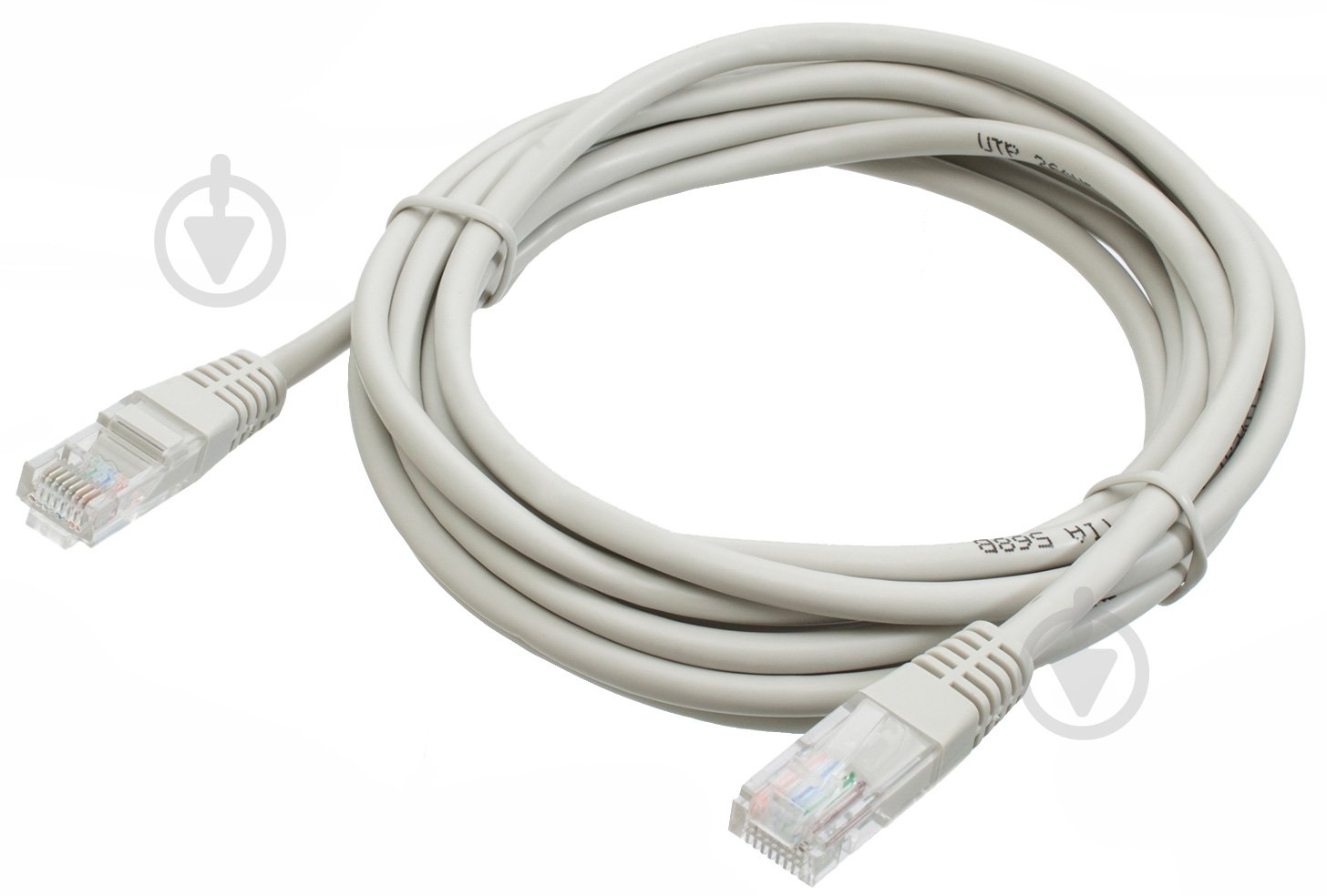 Патч-корд Patron CAB-PN-PATCH-5M UTP CAT.5E 5 м сірий - фото 1