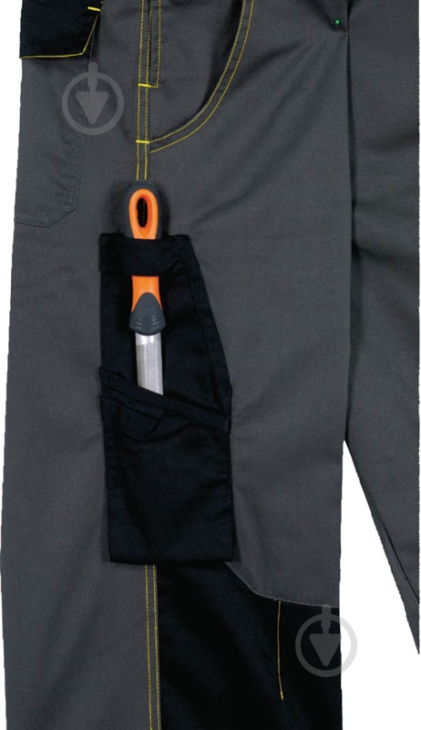 Комбінезон робочий Delta Plus D-MACH р. L DMCOMGJGT сірий із жовтим - фото 4 Комбінезон робочий Delta Plus D-MACH р. L DMCOMGJGT сірий із жовтим - фото 4