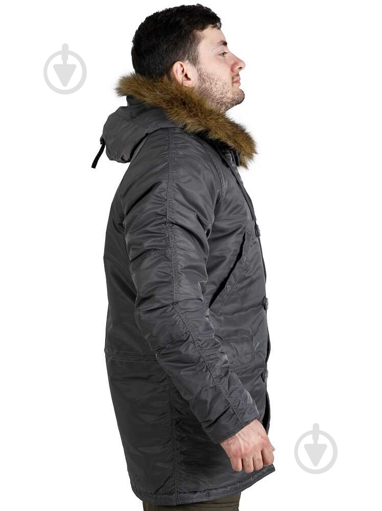 Куртка-парка мужская зимняя Chameleon Аляска Slim Fit N-3B р.S grey - фото 3