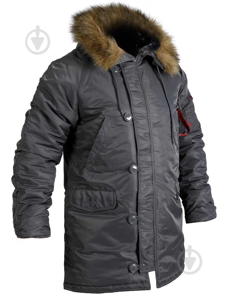 Куртка-парка мужская зимняя Chameleon Аляска Slim Fit N-3B р.S grey - фото 1