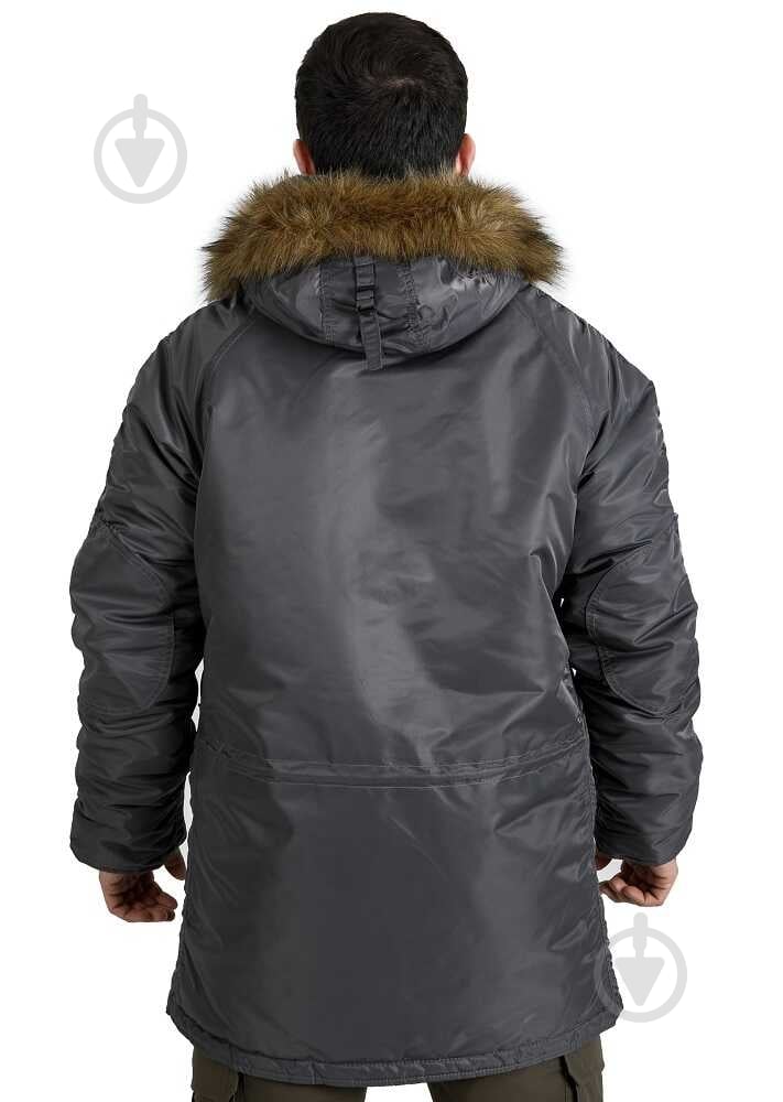 Куртка-парка мужская зимняя Chameleon Аляска Slim Fit N-3B р.M grey - фото 4