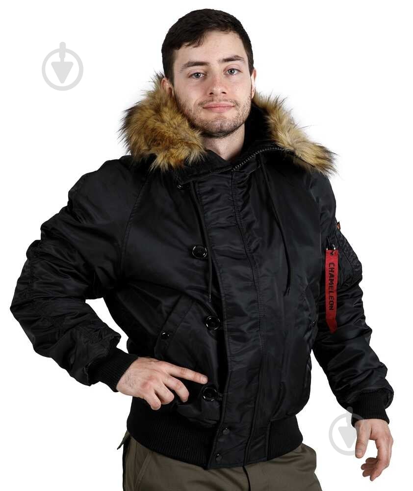 Куртка мужская зимняя Chameleon Аляска Slim Fit N-2B р.S черная - фото 3 Куртка мужская зимняя Chameleon Аляска Slim Fit N-2B р.S черная - фото 3