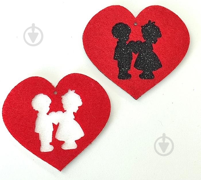 Декоративний елемент Перше кохання 6 см 2 шт. - фото 1
