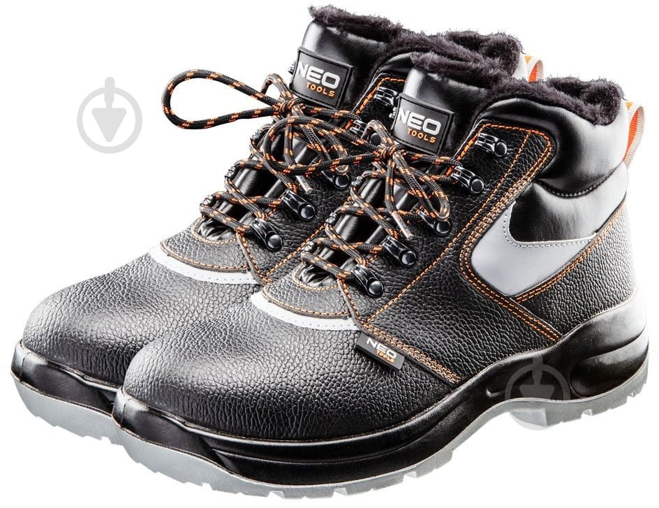 Черевики робочі NEO tools S3P SRC з металевим підноском р.45 82-146 чорний - фото 1