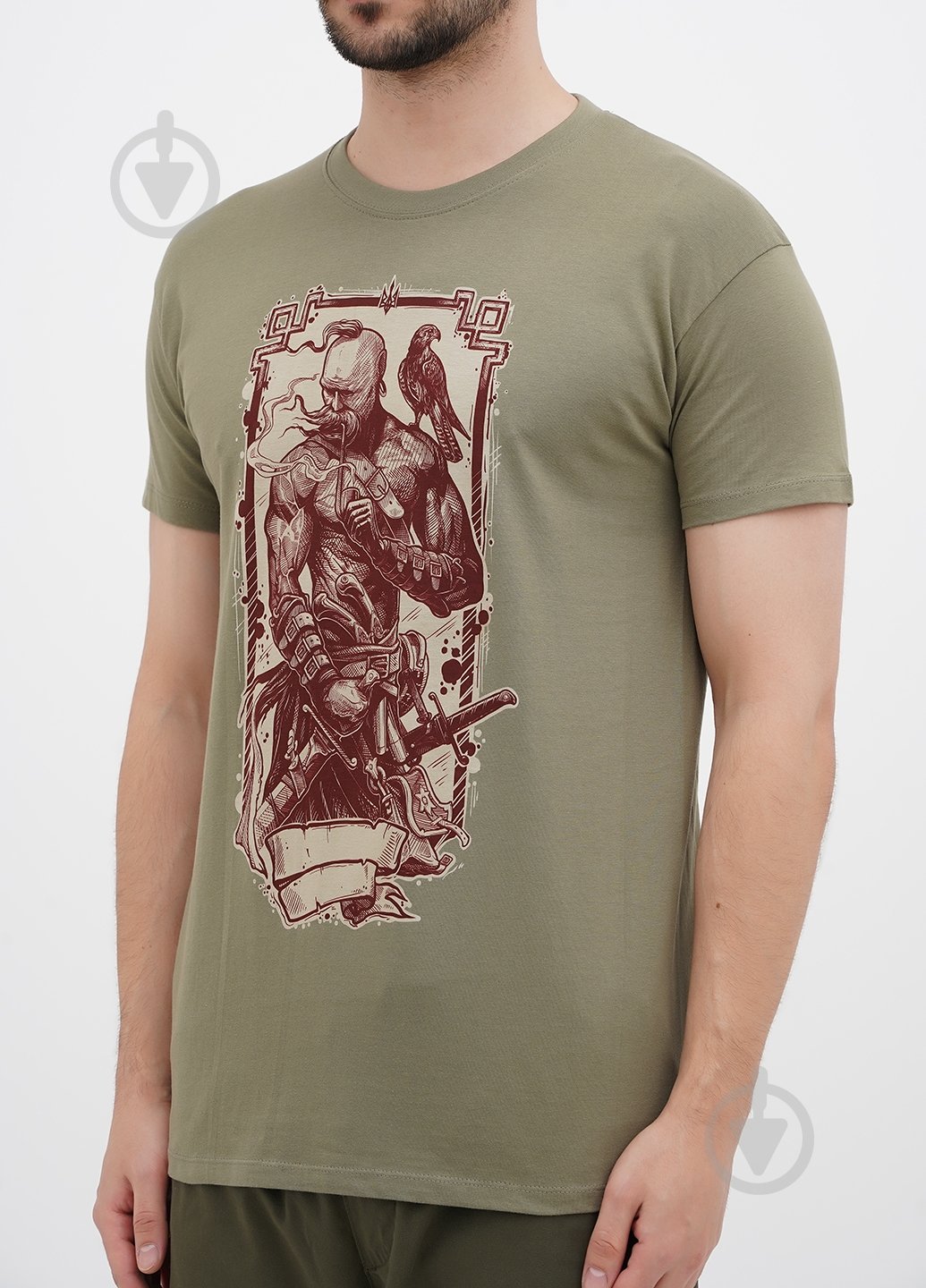 Футболка мужская Sol's Imperial Cossack with hawk 11500330/396L р.L хаки - фото 2 Футболка мужская Sol's Imperial Cossack with hawk 11500330/396L р.L хаки - фото 2