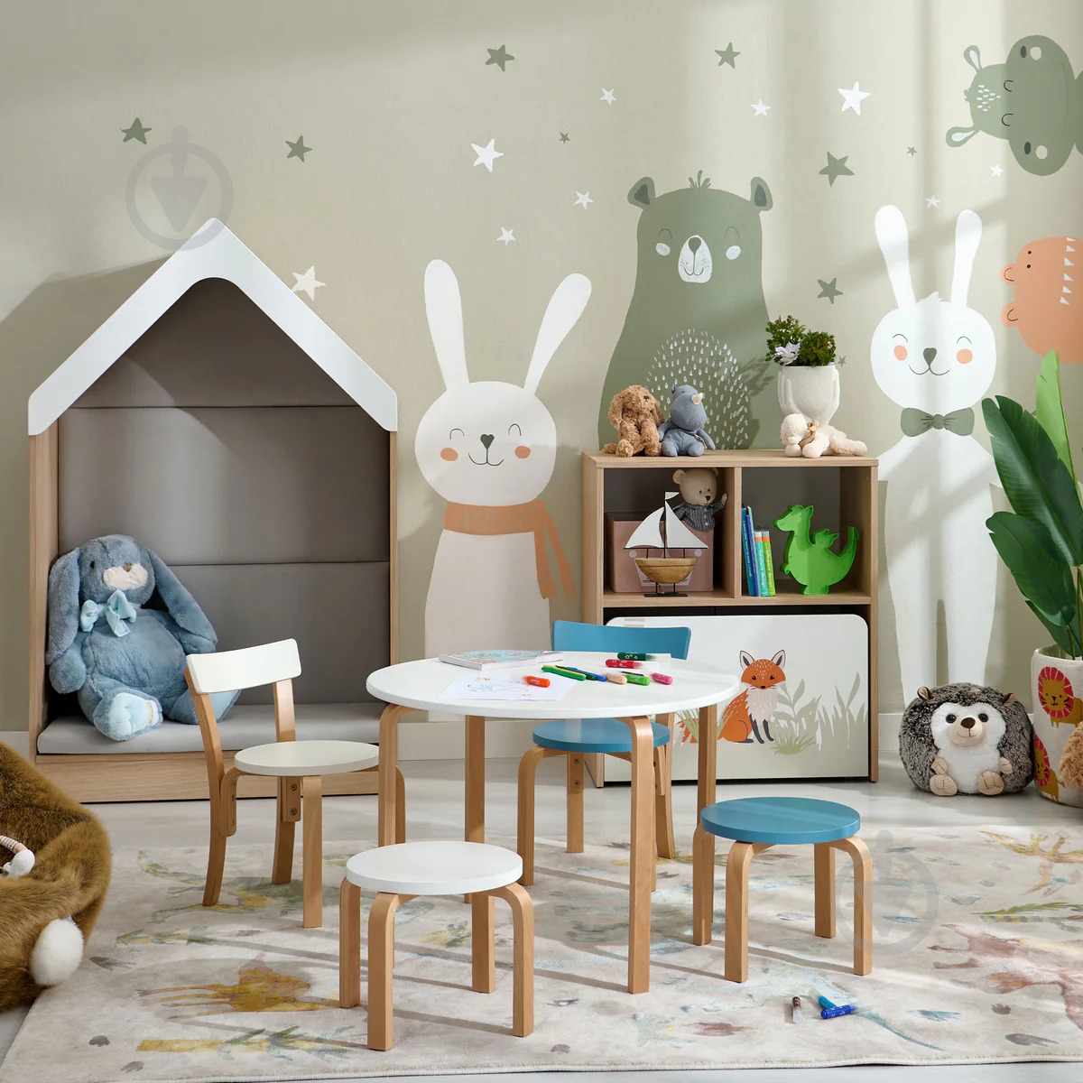 Стульчик для детей Bambi бук/белый - фото 6