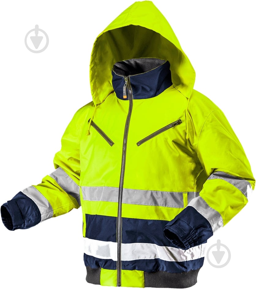 Куртка NEO tools Oxford зимова світлоповертаюча р. M 81-710 жовтий - фото 1