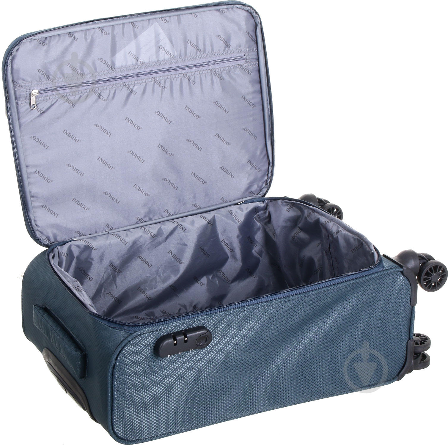 Чемодан Indigo 41 л синий DH17100 50x36x23 см - фото 4 Чемодан Indigo 41 л синий DH17100 50x36x23 см - фото 4