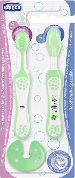 Набор Chicco зубные щетки Learning Set (06961.00) - фото 1