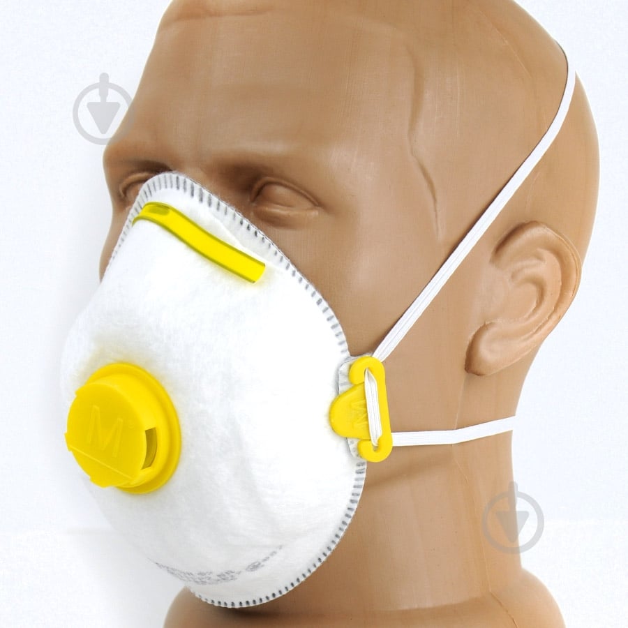 Респиратор Мікрон Ф А FFP2 с угольным фильтром и клапаном выдоха - фото 1