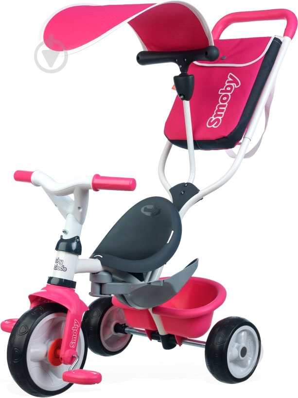 Велосипед детский Smoby розовый 741101 - фото 1