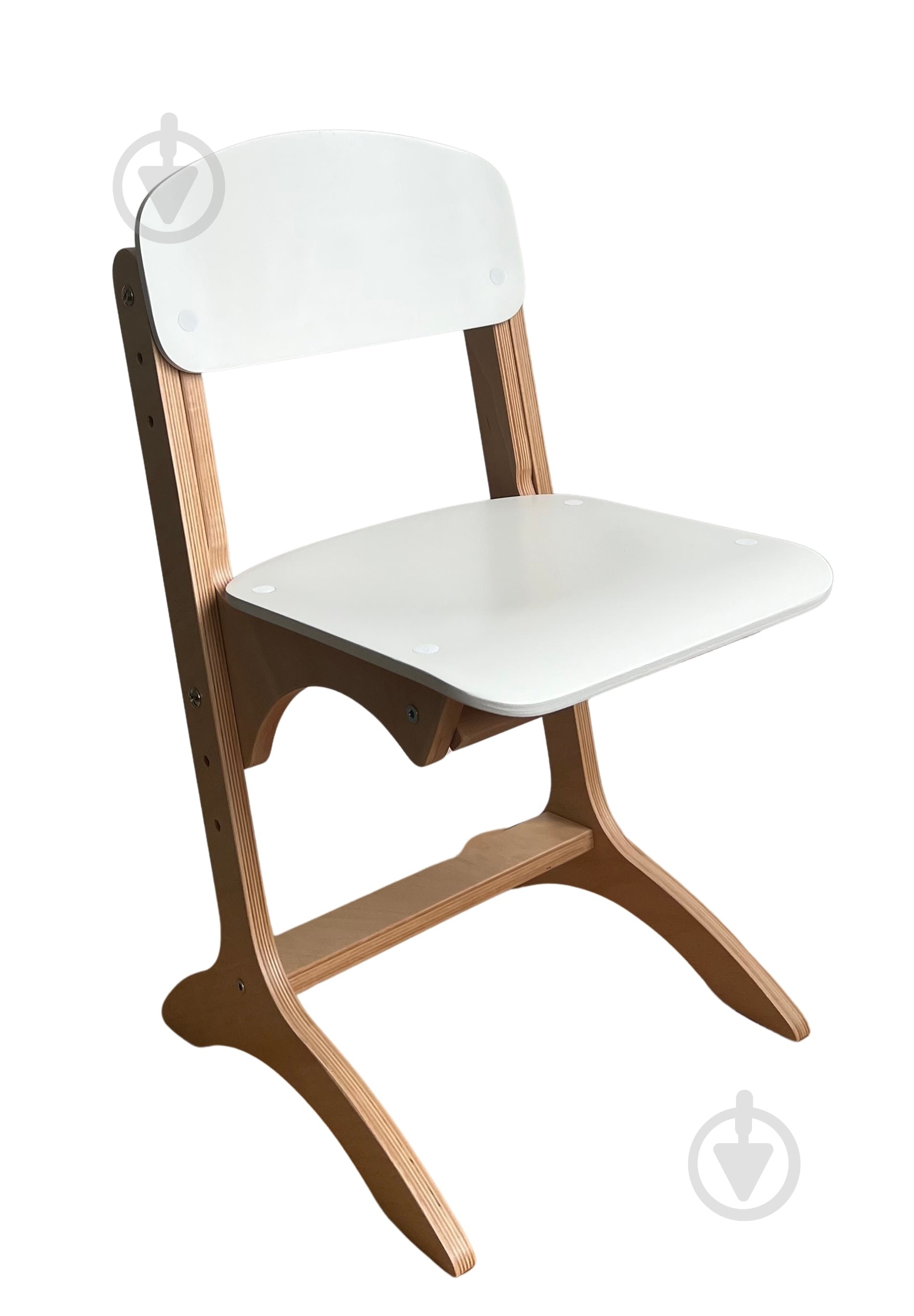 Стільчик для дітей Тошка регульований білий - фото 1 Стільчик для дітей Тошка регульований білий - фото 1