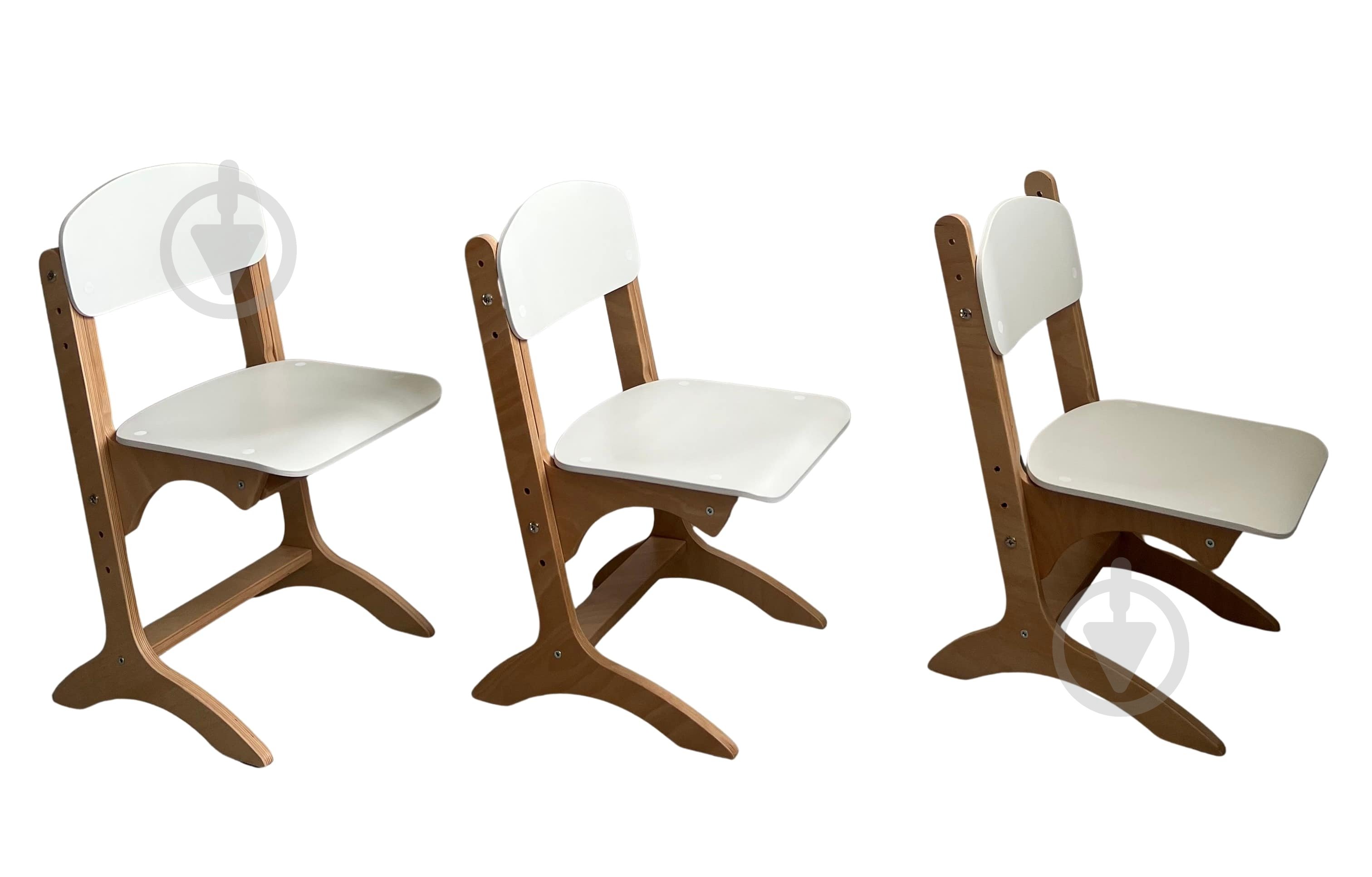 Стільчик для дітей Тошка регульований білий - фото 2 Стільчик для дітей Тошка регульований білий - фото 2