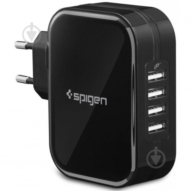 Зарядное устройство Spigen F401 USB, Black (000AD23962) - фото 1