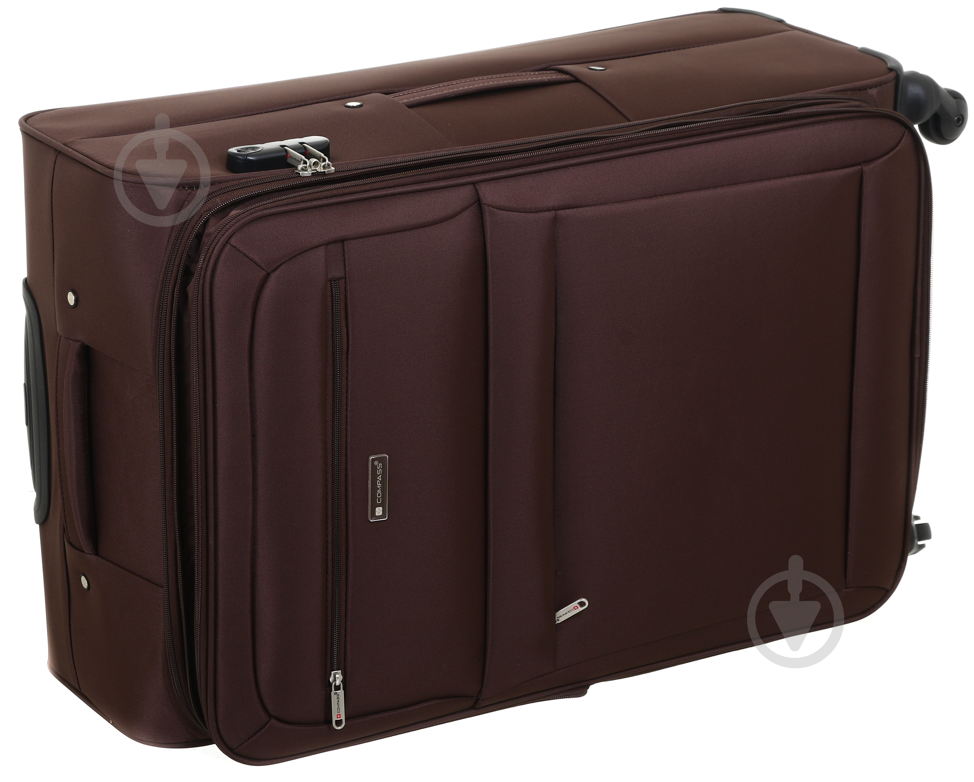 Валіза Compass 95 л коричневий TD18150 70x47x29 см - фото 8