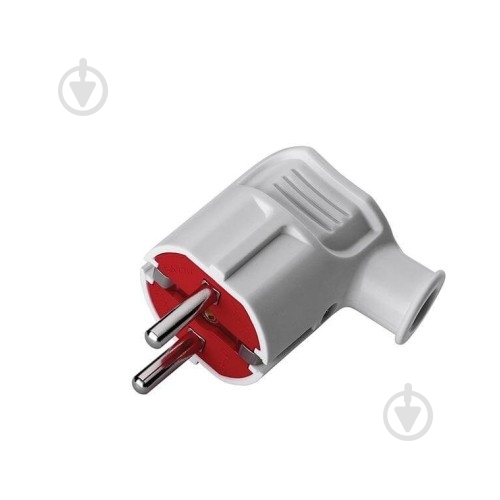 Вилка бытовая Mono с заземлением 16А ABS-пластик белый - фото 1 Вилка бытовая Mono с заземлением 16А ABS-пластик белый - фото 1