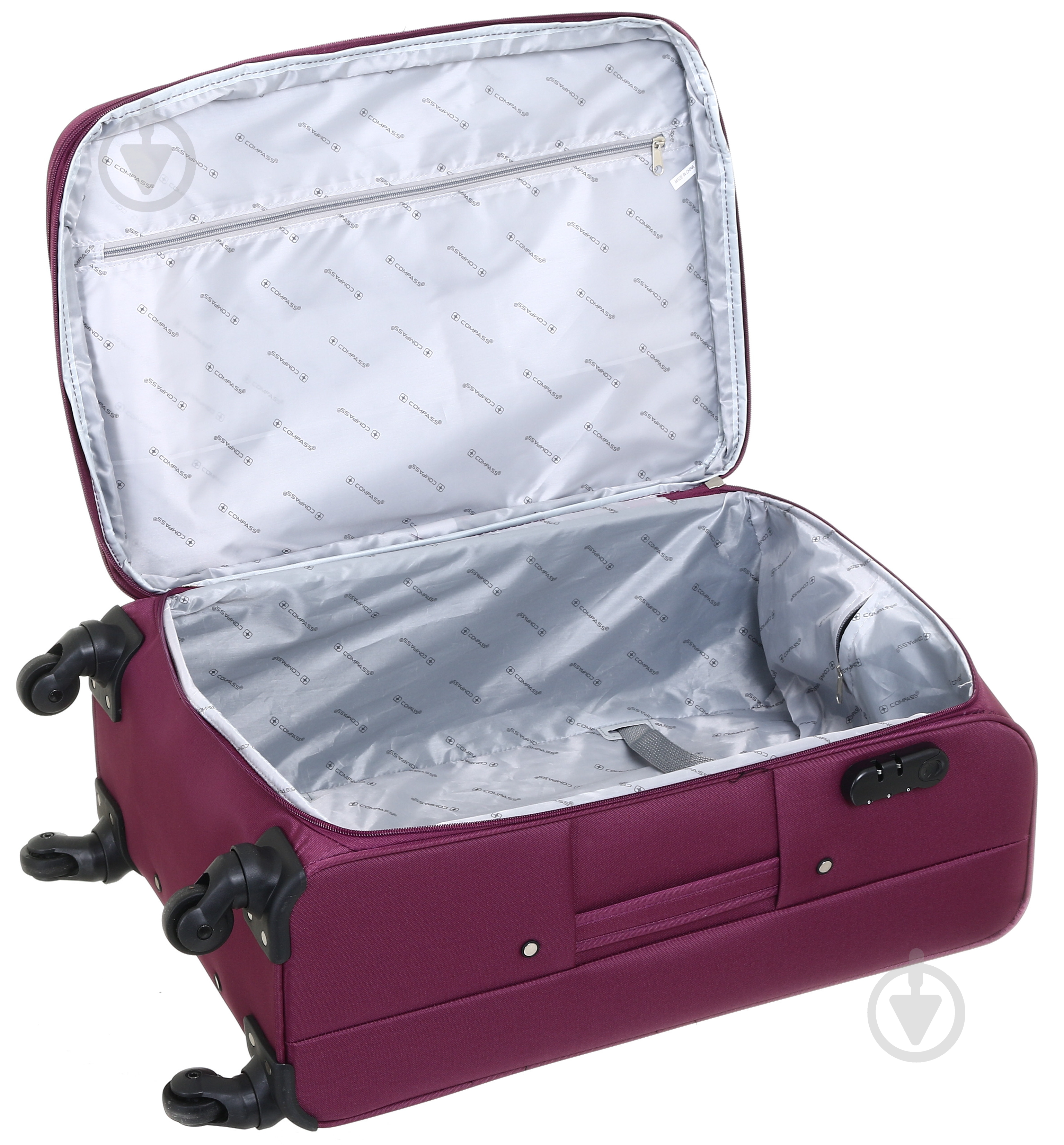 Валіза Compass 66 л бордовий TD18150 60x42x26 см - фото 9