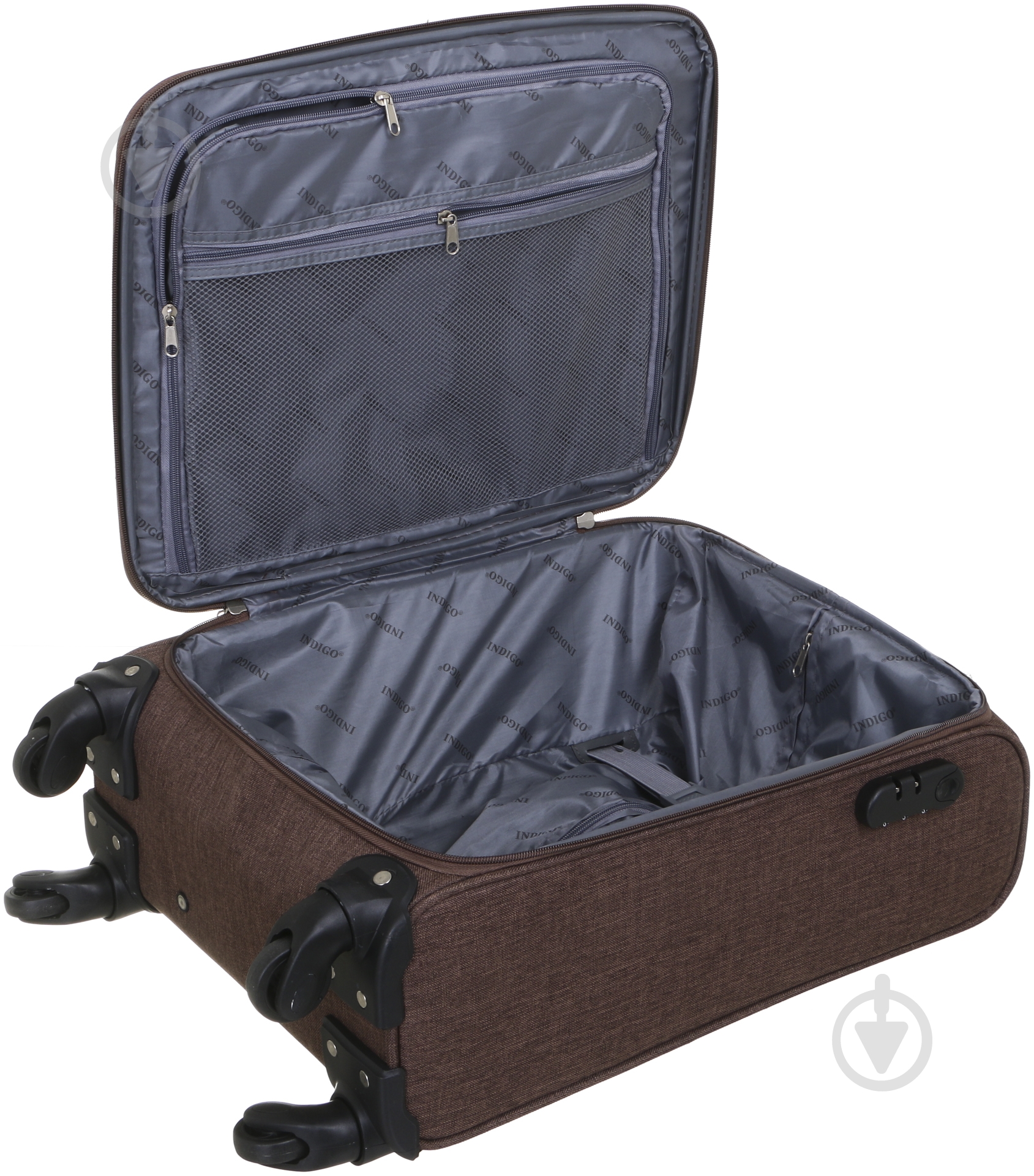 Чемодан Indigo коричневый TD18154, 50x36x23 см - фото 4