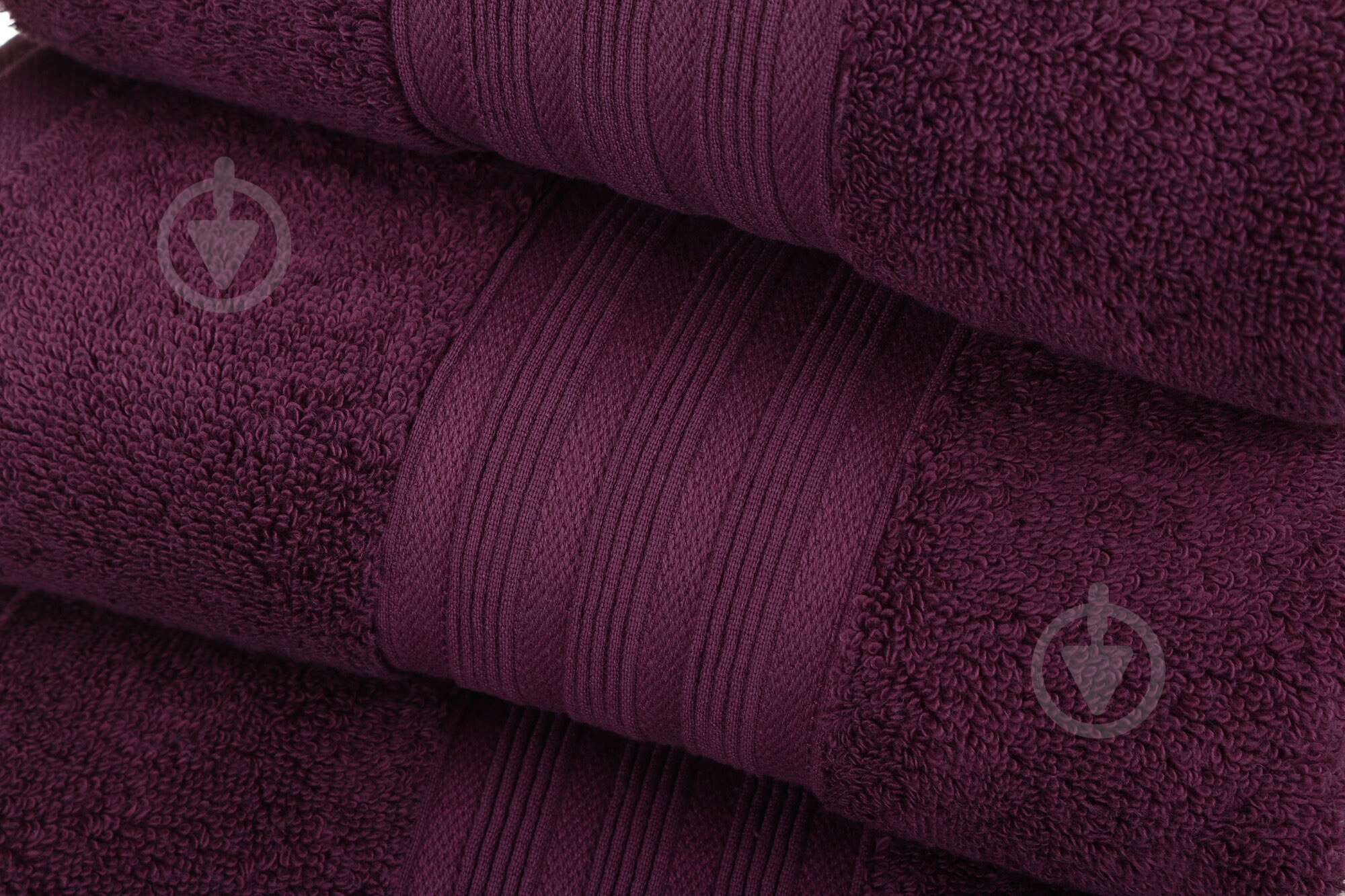 Рушник 011 Plum 70x140 см сливовий ABC - фото 2