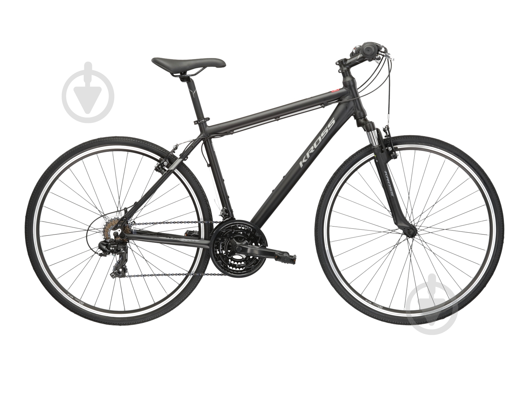 Велосипед Kross 28" 19"(48 см) EVADO 1.0 KREV1Z28-BLACK черный - фото 1