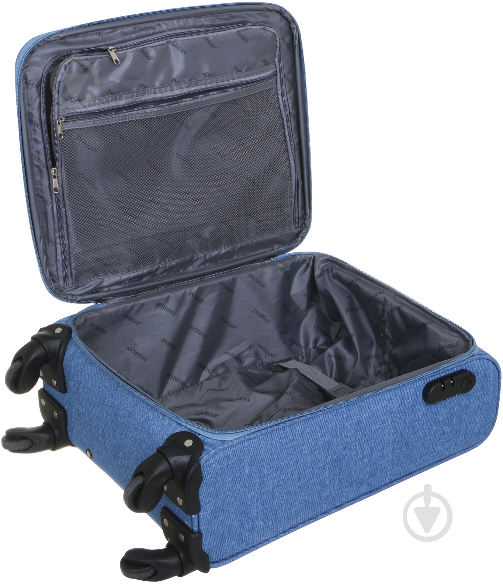 Чемодан Indigo синий TD18154, 50x36x23 см - фото 4 Чемодан Indigo синий TD18154, 50x36x23 см - фото 4