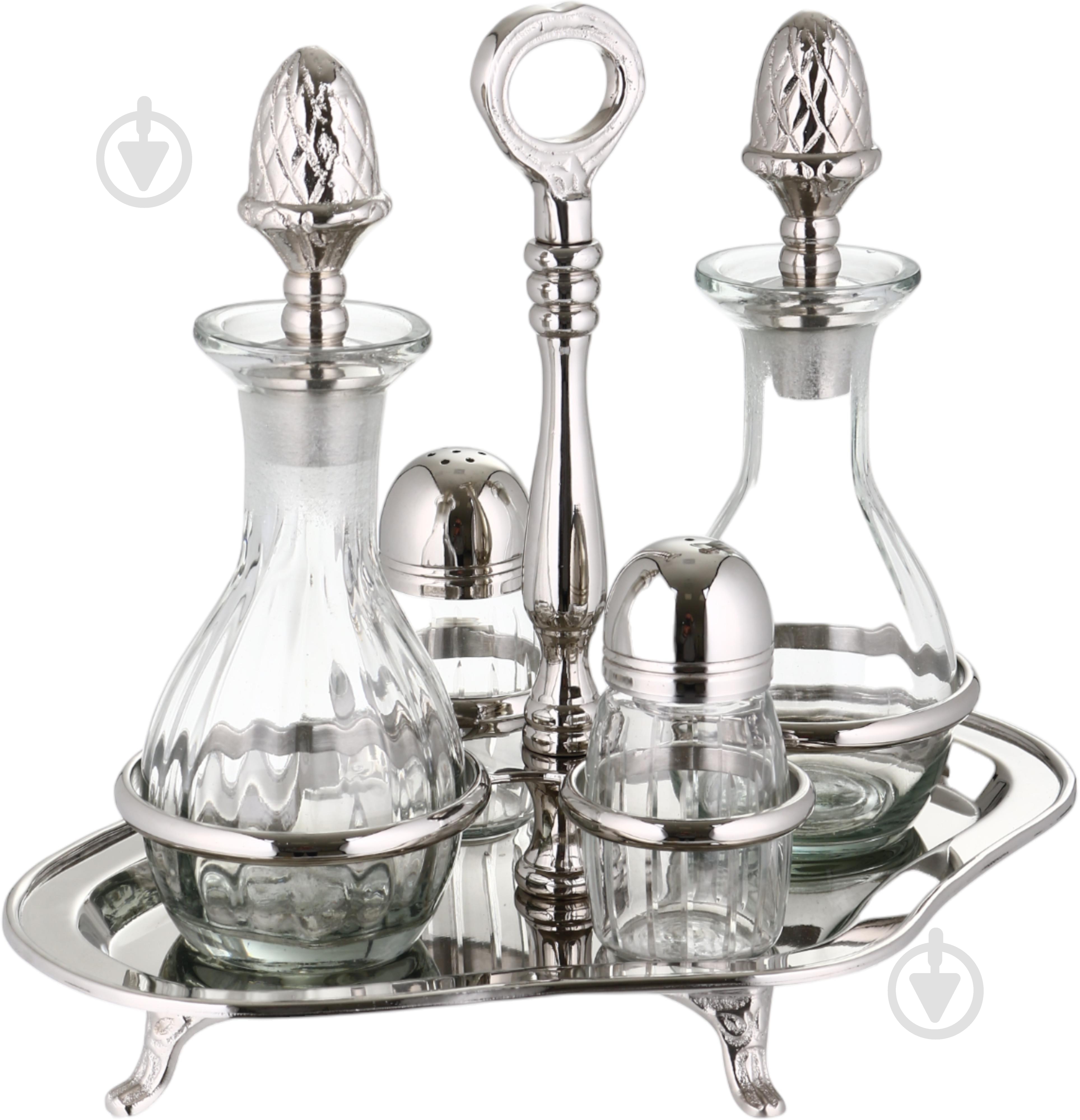 Набір ємностей Inari Fancy для олії, оцту та спецій 24х20х22.5 см PE-16209 - фото 1