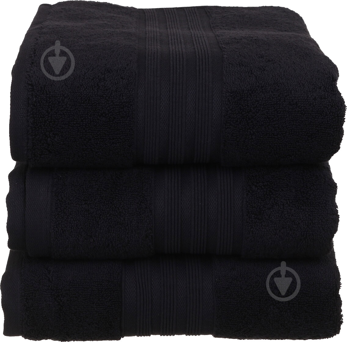 Полотенце 084 Caviar 70x140 см черный ABC - фото 1