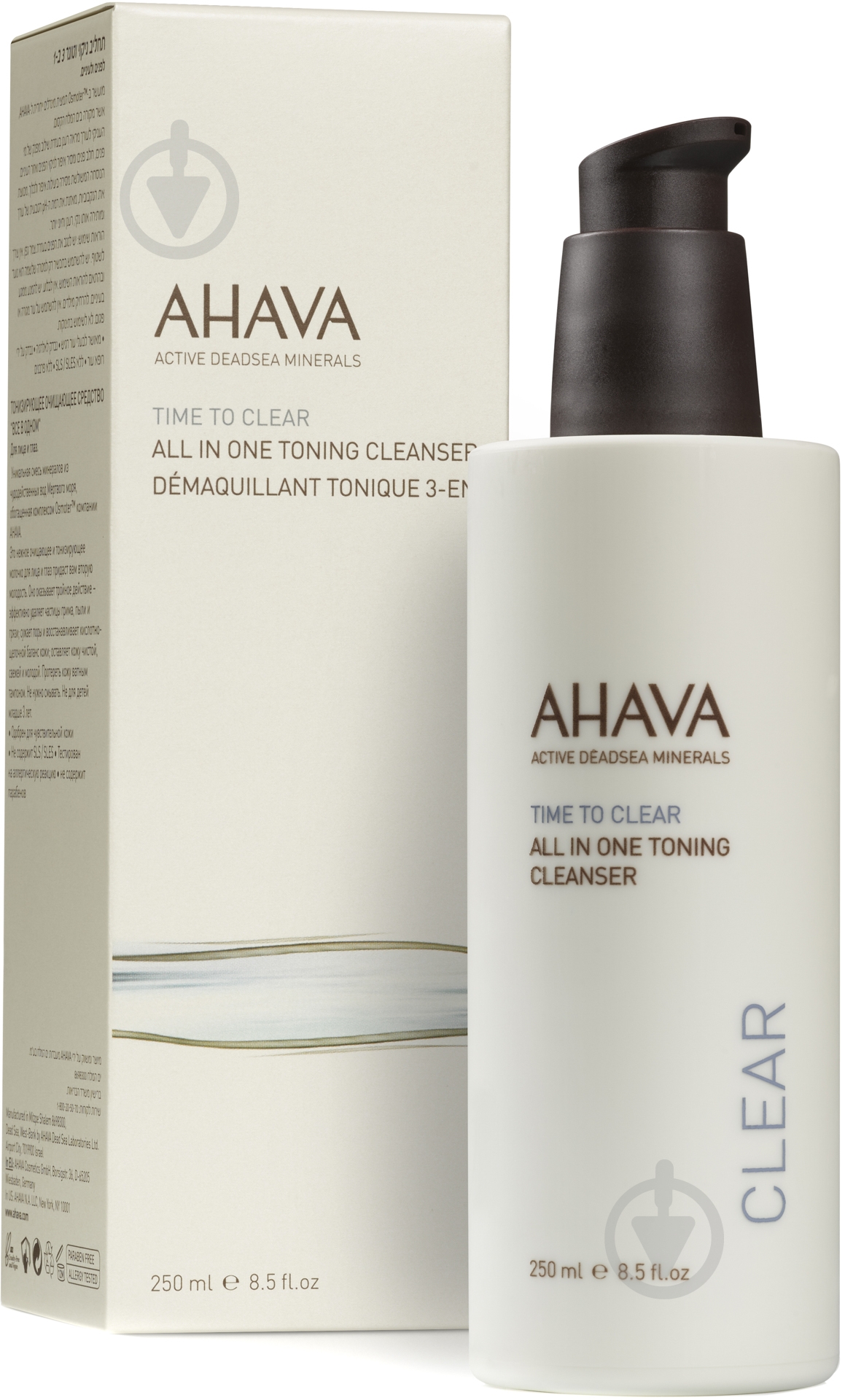 Очищувальний засіб AHAVA Time to Clear 3 в 1 250 мл - фото 1 Очищувальний засіб AHAVA Time to Clear 3 в 1 250 мл - фото 1